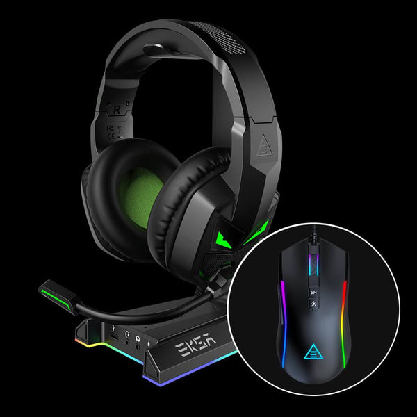 EKSA Fenrir S Xbox Gaming Headset + W1 + Gaming Mice Bundle - EKSA