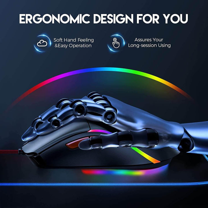 EKSA® EM200 RGB Wired Gaming Mouse - EKSA